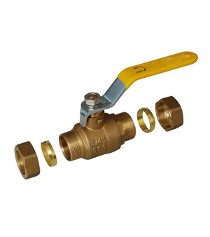 15mm Compression Copper Ball Valve